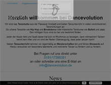 Tablet Screenshot of dancevolution.de
